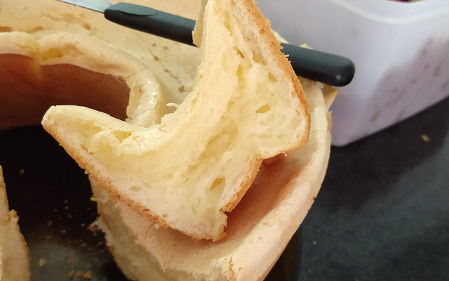 Bolo de tapioca com queijo