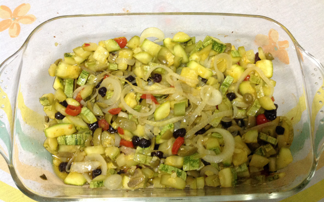 Salada de abobrinha ao forno