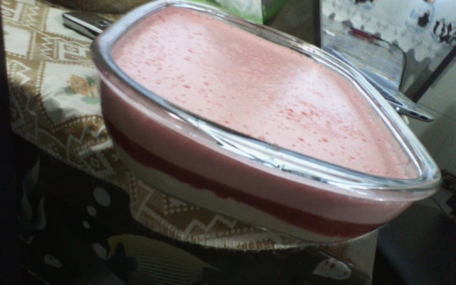 Creme de leite condensado com gelatina