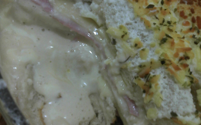 Lanche de forno delicioso