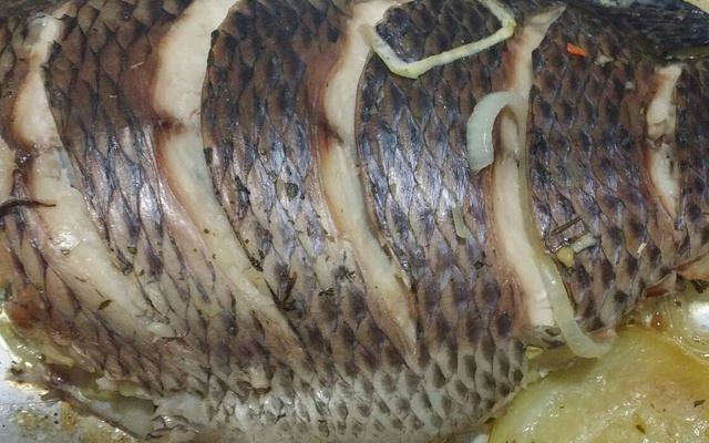 Tilápia ou traíra recheada
