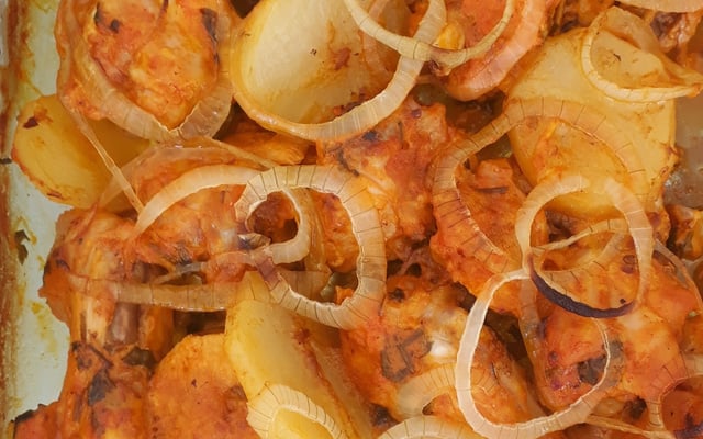 Frango no forno ao molho de maionese