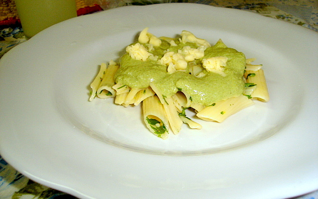 Massa verde com ricota light