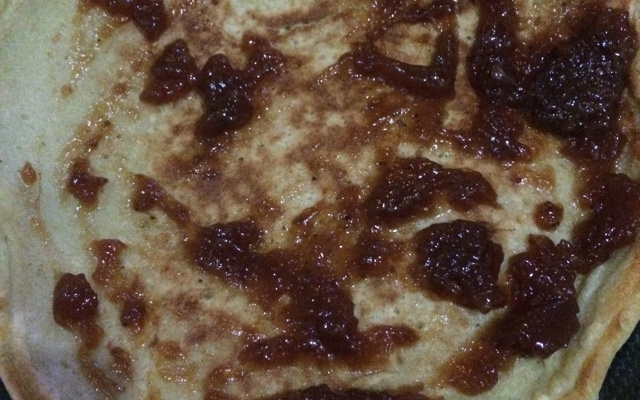 Panqueca de banana e aveia