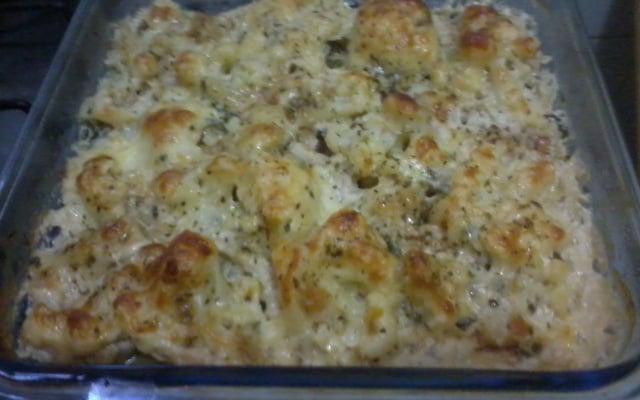 Couve-flor ao molho de requeijão