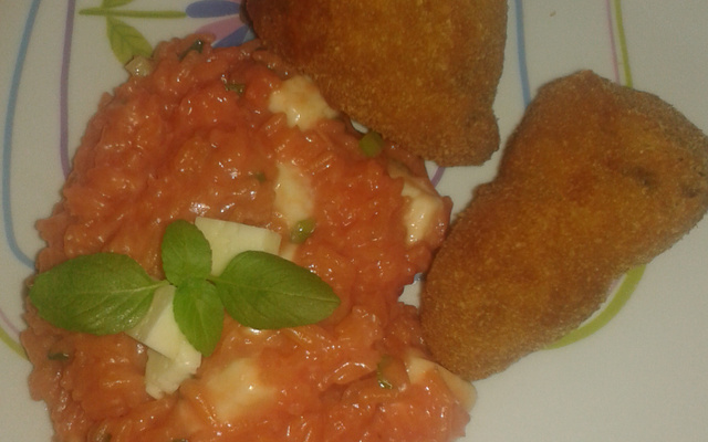 Risoto de beterraba do Mutrão