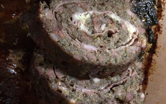 Rocambole de carne moída