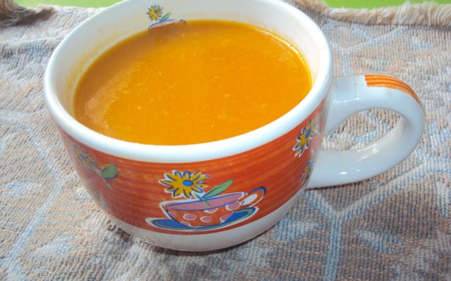 Creme de abóbora e cenoura