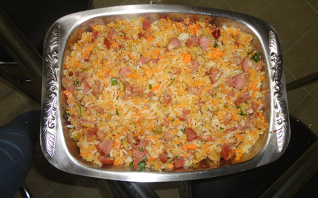 Farofa de arroz