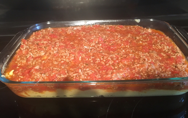 Polenta na panela de pressão