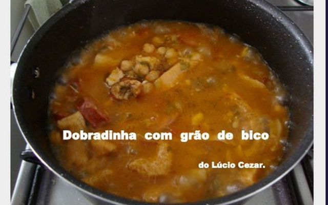 Dobradinha com grão de bico do Lúcio Cezar