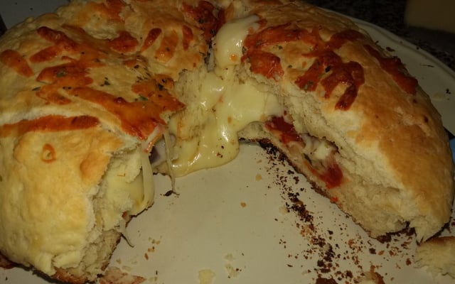 Pão caseiro com fermento seco