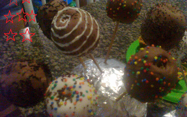 Maçãs do amor de chocolate