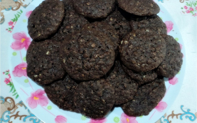 Biscoito de aveia e chocolate