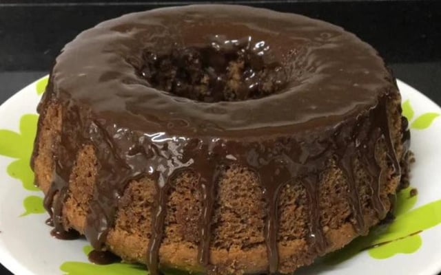 Bolo de chocolate no liquidificador