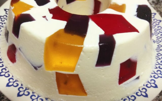 Mosaico de gelatina perfeito