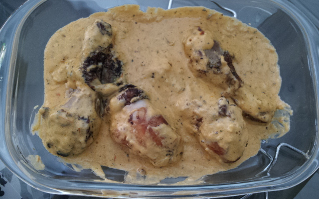 Frango com creme de leite