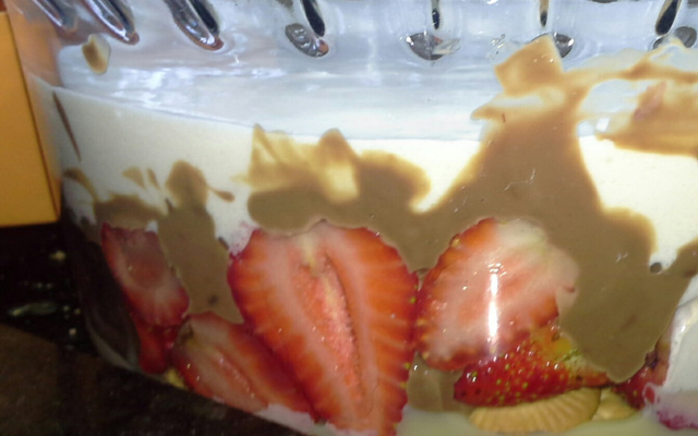 Torta sensação de morango