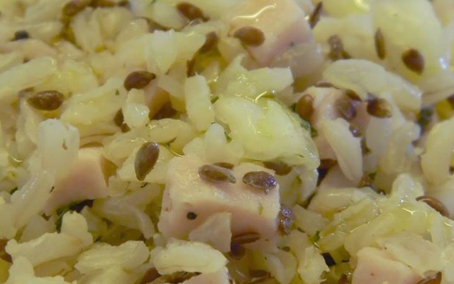 Salada Califórnia de arroz