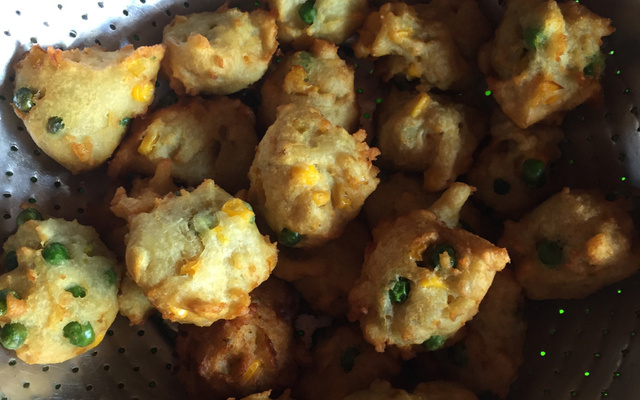 Bolinho de batata doce frito