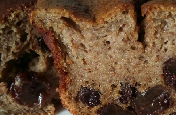 Bolo de Banana com Passas e Canela (sem açúcar)