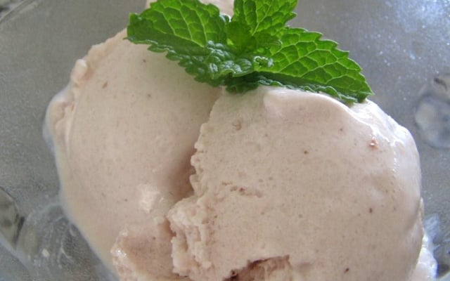 Frozen iogurte de morango