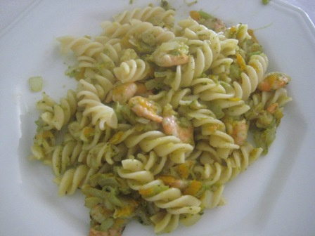 Macarrão com camarão à la Camila