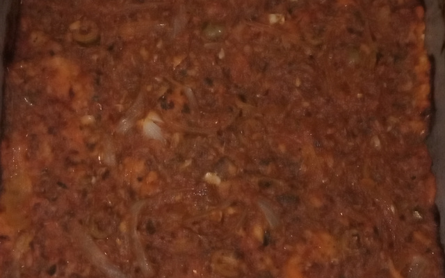 Pizza caseira de sardinha