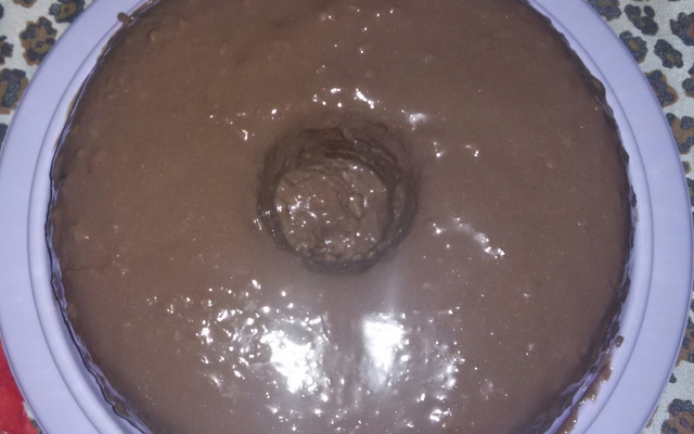 Cobertura de chocolate para bolos