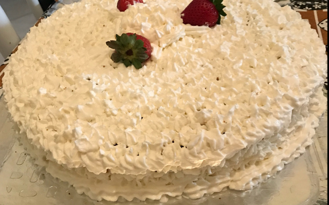 Bolo de aniversário de morango