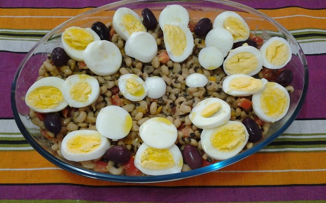Salada de feijão fradinho