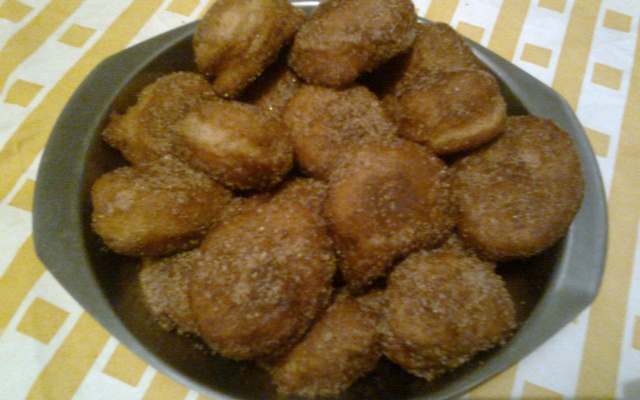 Bolinho de chuva com banana nanica