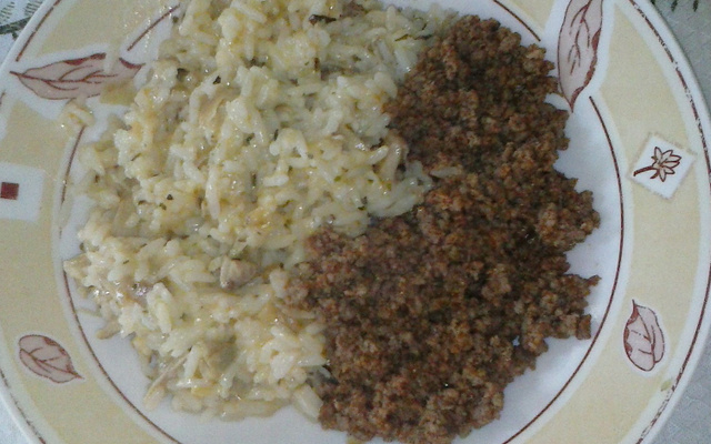 Arroz cremoso de forno