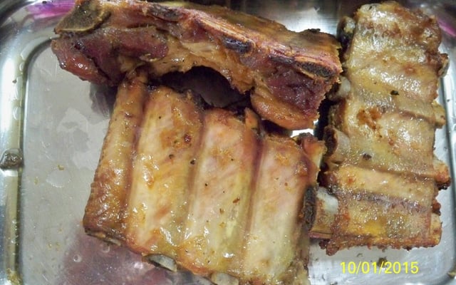 Costelinha de porco assada