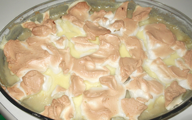 Pavê de banana e suspiro