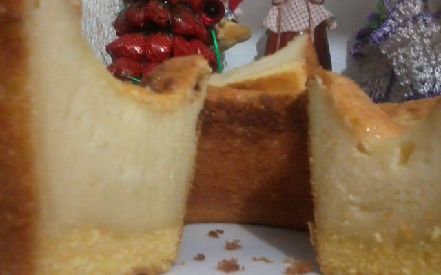 Fubá cremoso com queijo