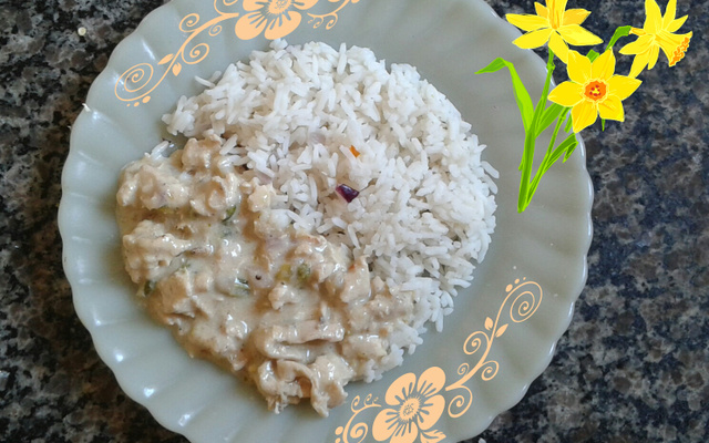 Frango cremoso com queijo