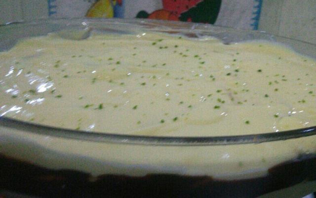 Pavê de limão com chocolate