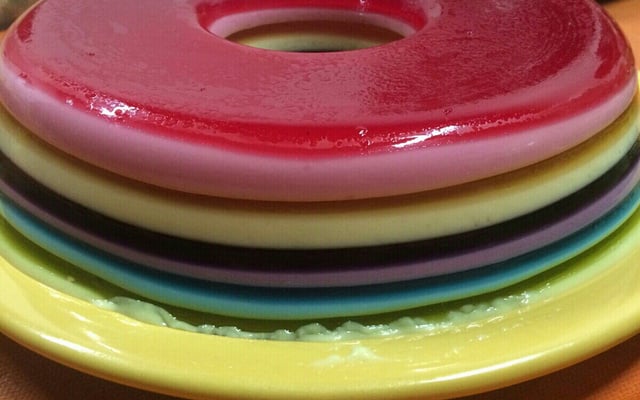 Gelatina Colorida em camadas