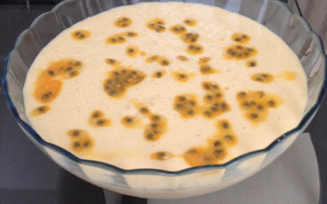 Delicioso mousse de maracujá