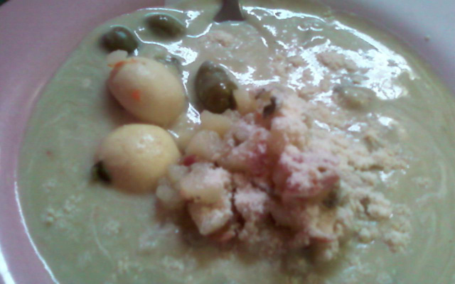 Caldo Cremoso com vegetais