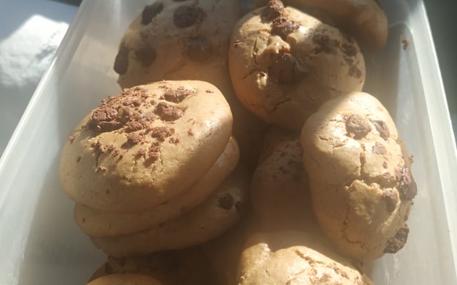 Bolachas com pepitas de chocolate