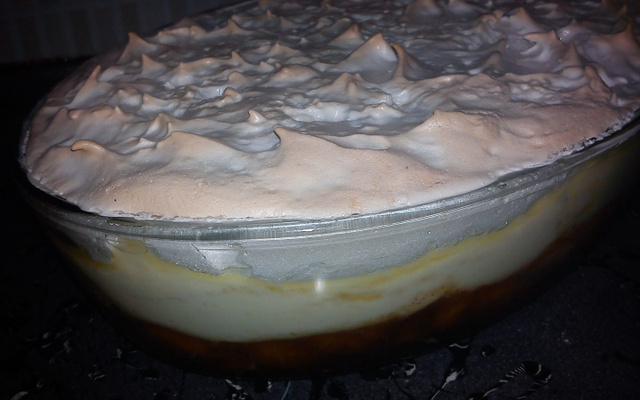 Delícia de banana com suspiro