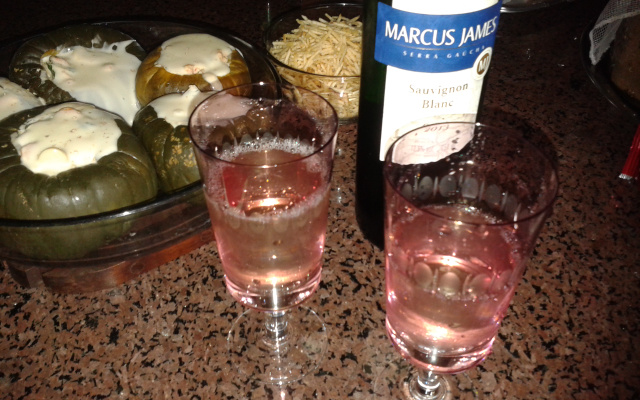 Abobrinha da Leonor Recheada com camarão