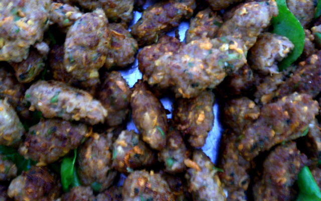 Bolinho de carne com cenoura