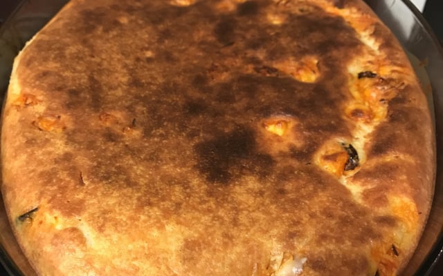 Torta de frango com palmito