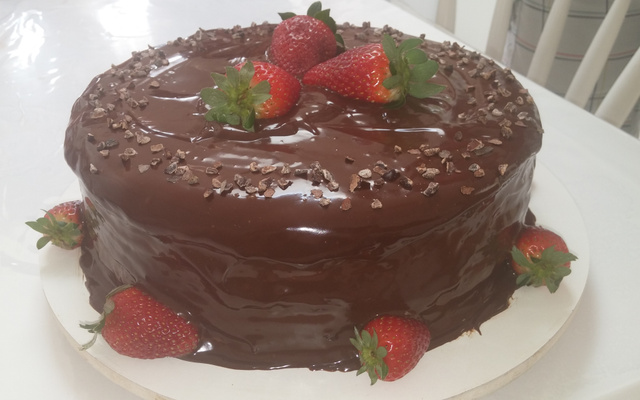 Bolo mousse sensação de morango