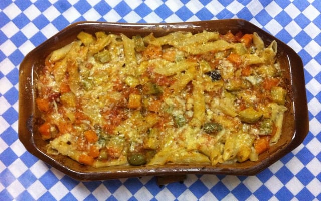 Penne ao molho de legumes