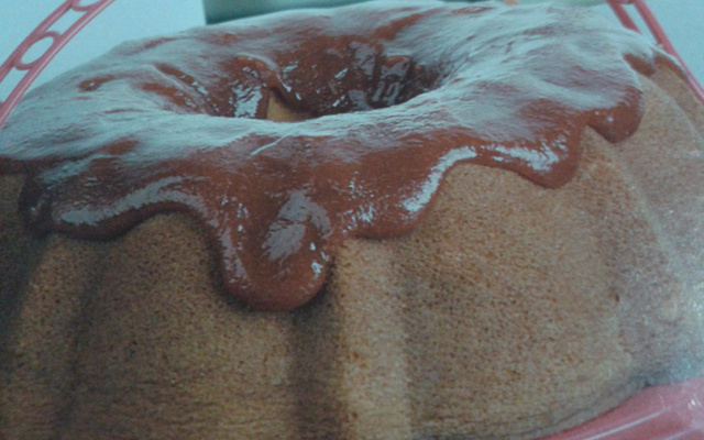 Bolo de chocolate molhado