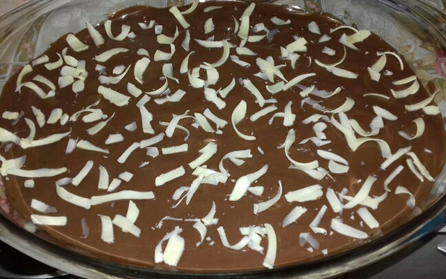 Pavê de baunilha e chocolate